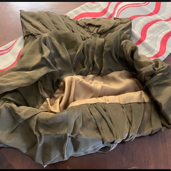 NWT Vera Wang Strapless Silk Dress - Picture 11 of 13